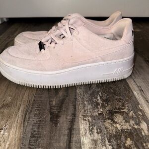 Women's Pink Nike Air Force’s Sneakers